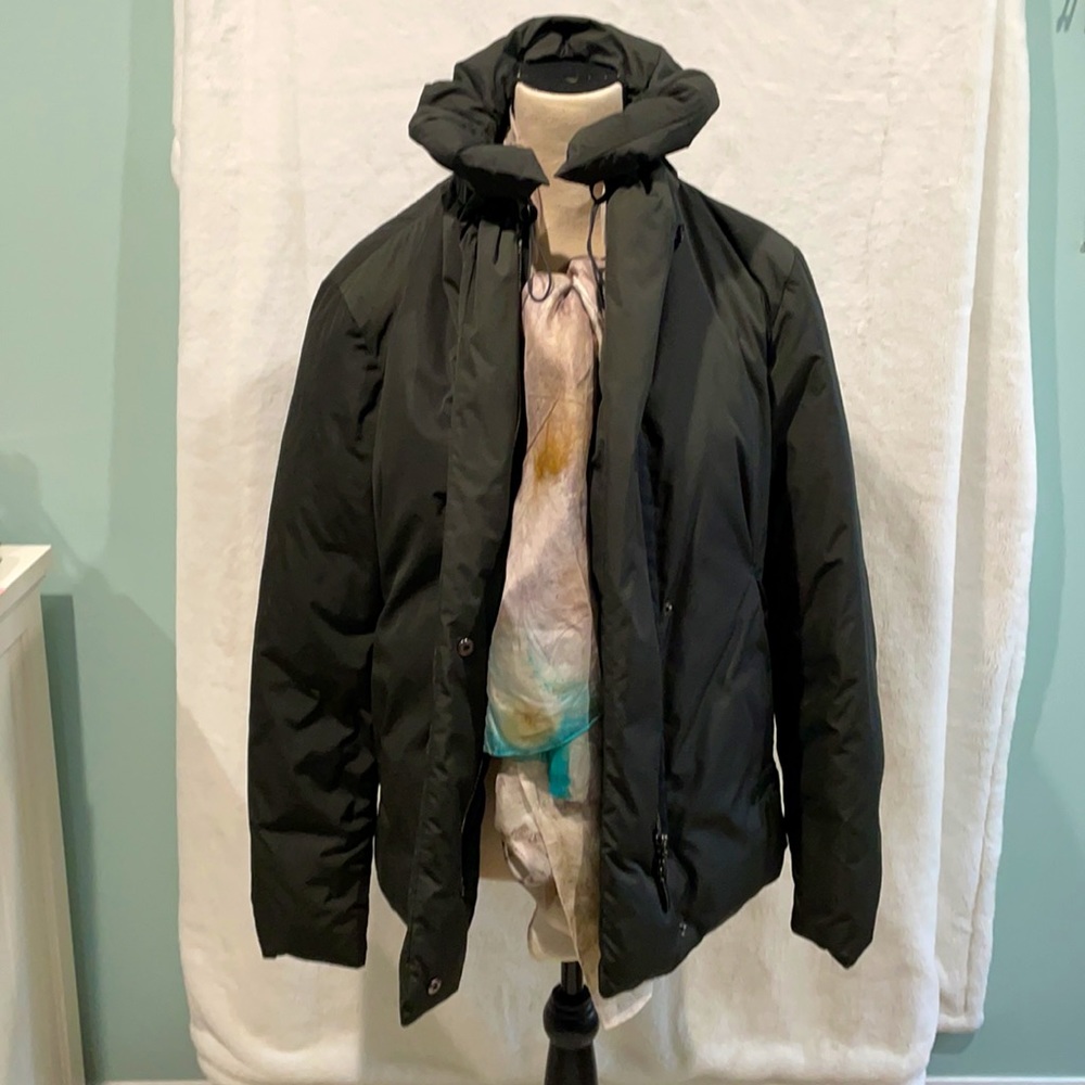 Jil Sander Tech Down Jacket Olive- Euc - image 2